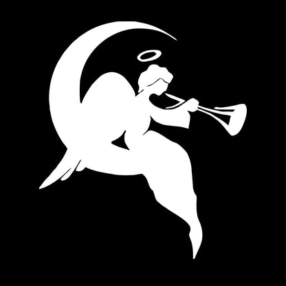 Wall Stickers Paster Paper Religion Religious Angel On A Moon Tattoo Culture