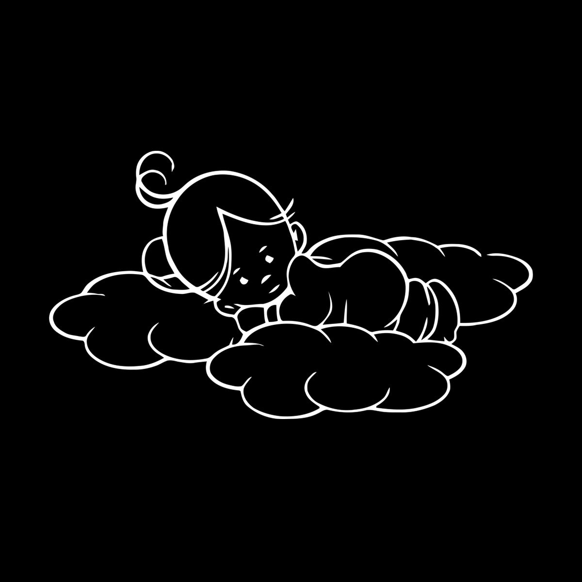 Baby Kids Sky Angel Wall Stickers Do Not Damage The Wall Surface