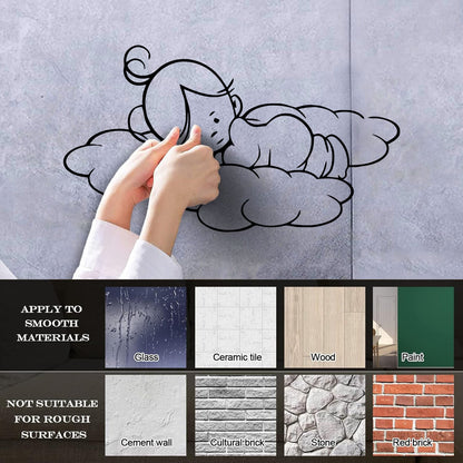 Baby Kids Sky Angel Wall Stickers Do Not Damage The Wall Surface