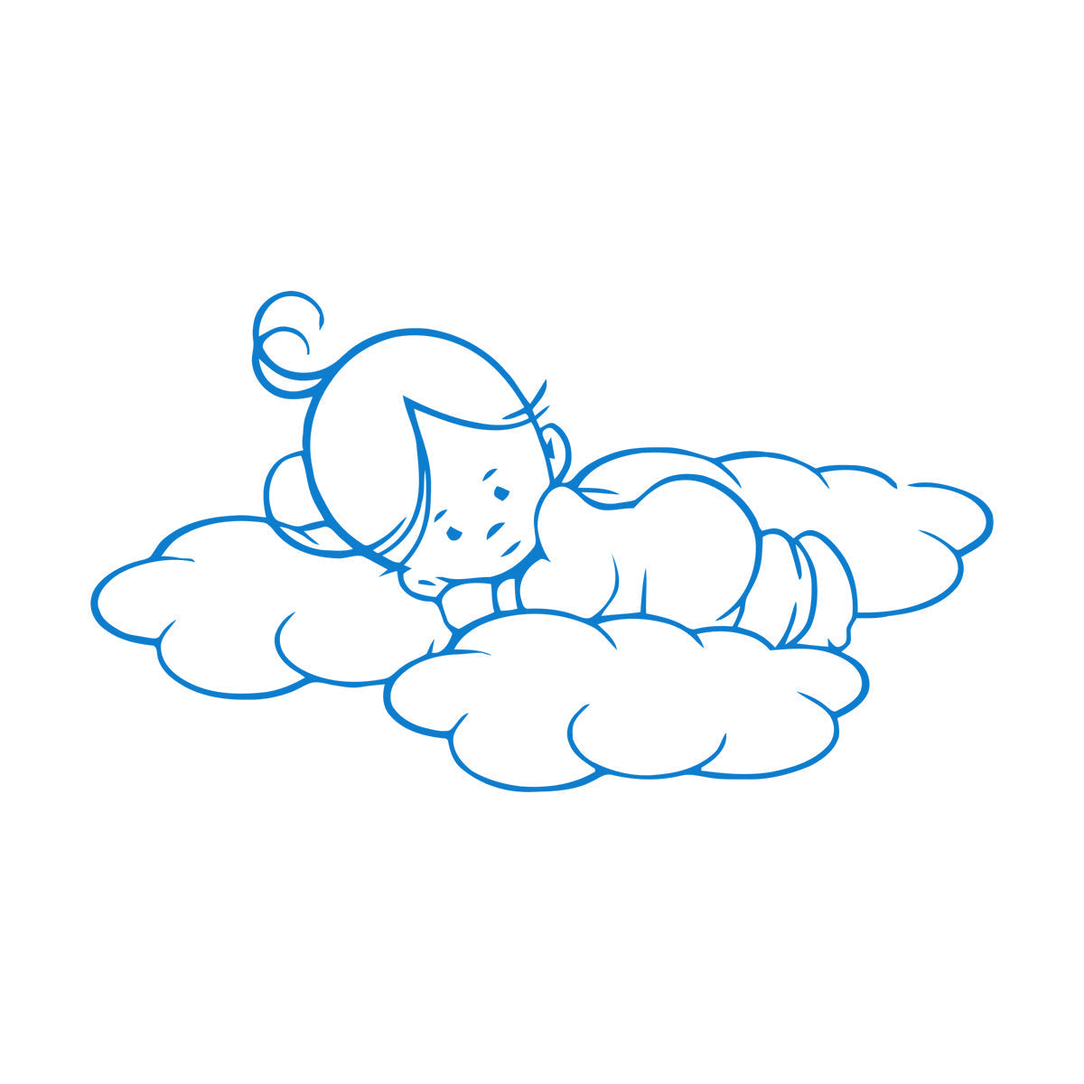Baby Kids Sky Angel Wall Stickers Do Not Damage The Wall Surface