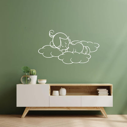 Baby Kids Sky Angel Wall Stickers Do Not Damage The Wall Surface