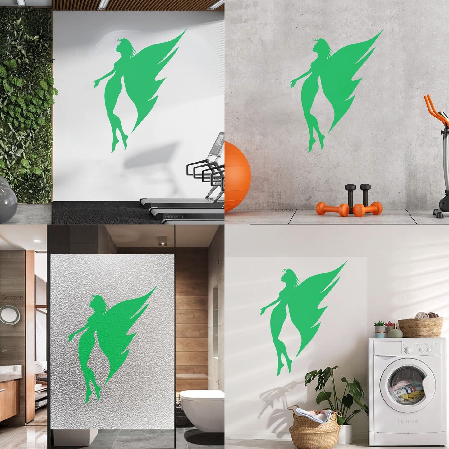 Vinyl Art Sticker Appeal Angel Girl Butterfly Wings Slim Figure Equipped With Transfer Film Kit