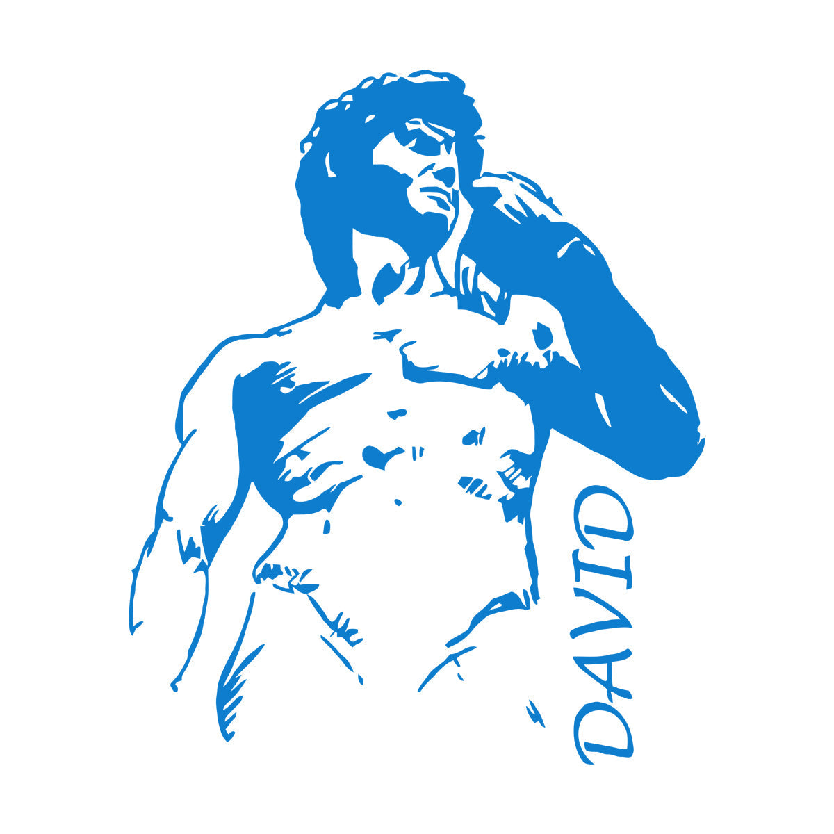 Engraving Stickers Statue Of David By Michelangelo Sculpture Easy Installation
