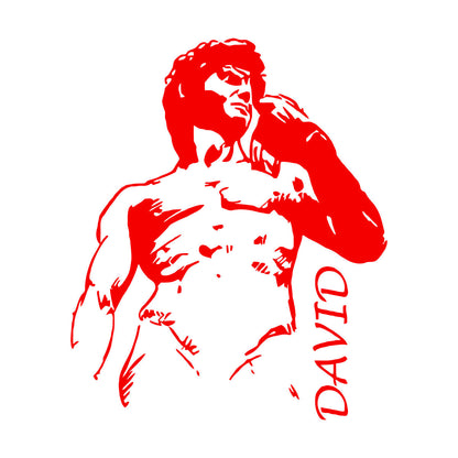 Engraving Stickers Statue Of David By Michelangelo Sculpture Easy Installation