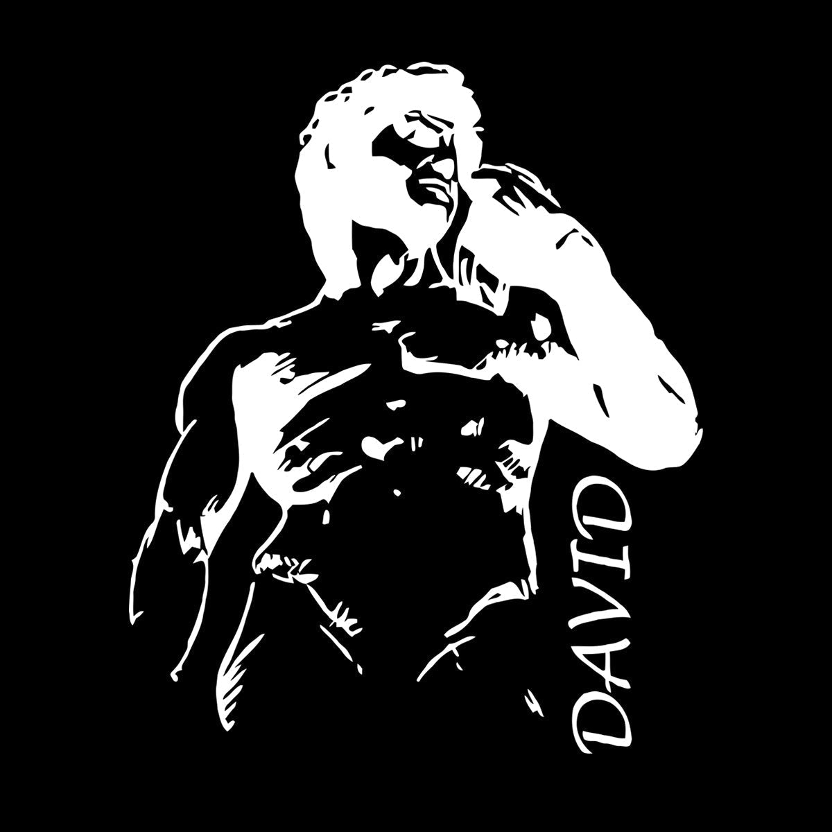 Engraving Stickers Statue Of David By Michelangelo Sculpture Easy Installation