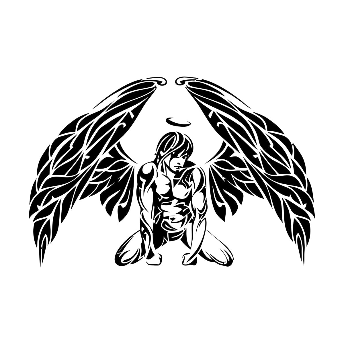 Wall Decals Pvc Angel Romantic Multiple Size Options