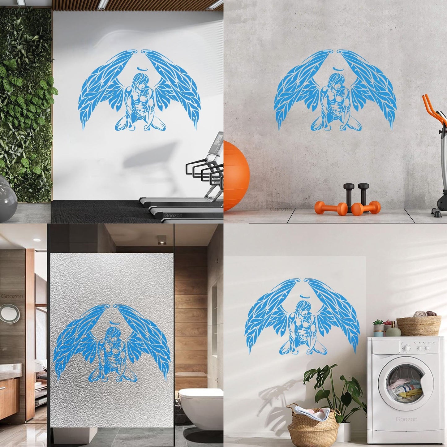 Wall Decals Pvc Angel Romantic Multiple Size Options