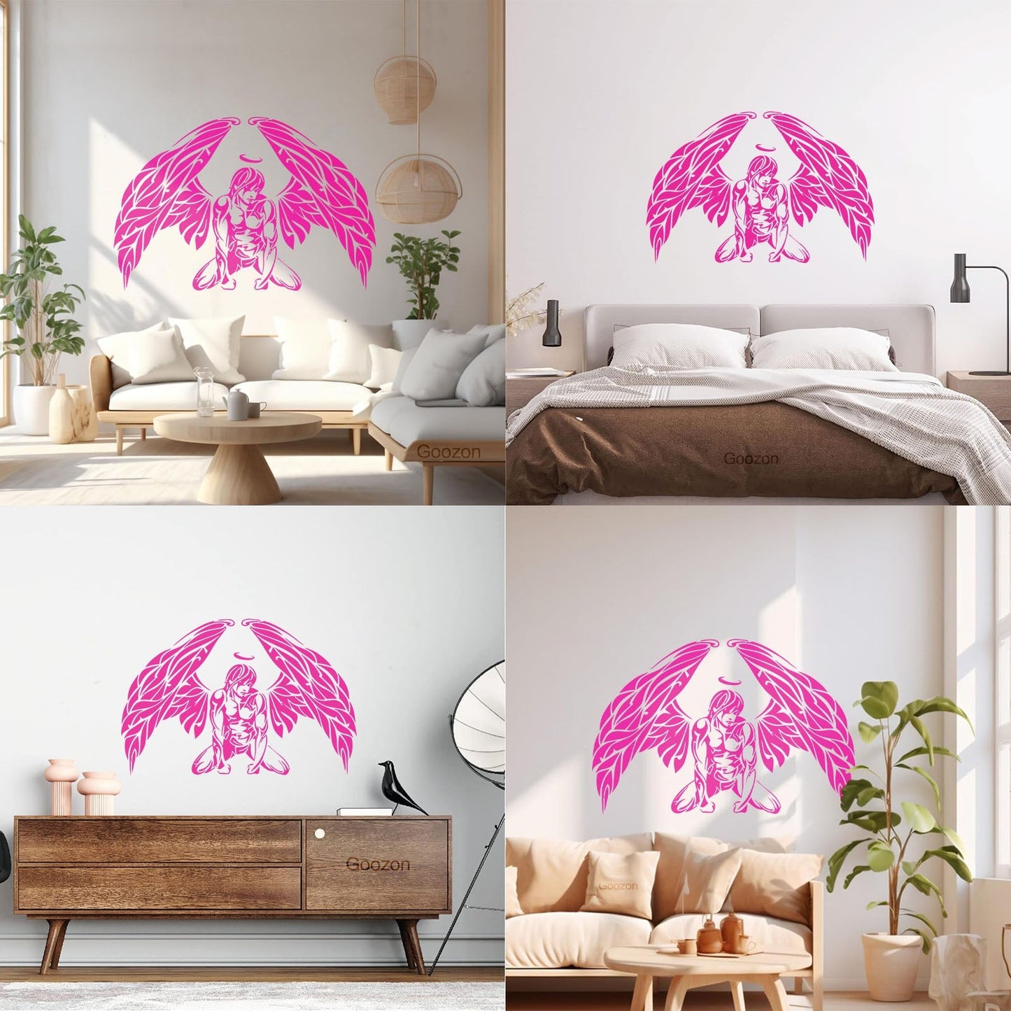 Wall Decals Pvc Angel Romantic Multiple Size Options