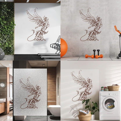 Lettering Stickers Angel Demon Struggle Emotions Passions Waterproof
