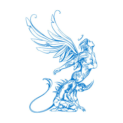 Lettering Stickers Angel Demon Struggle Emotions Passions Waterproof