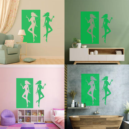 Wall Decals Paster Paper Angel Demon Evil Good Two Entities Are Ative It Won'T Fall Off