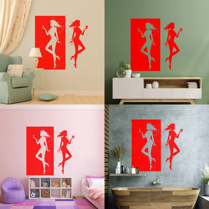 Wall Decals Paster Paper Angel Demon Evil Good Two Entities Are Ative It Won'T Fall Off