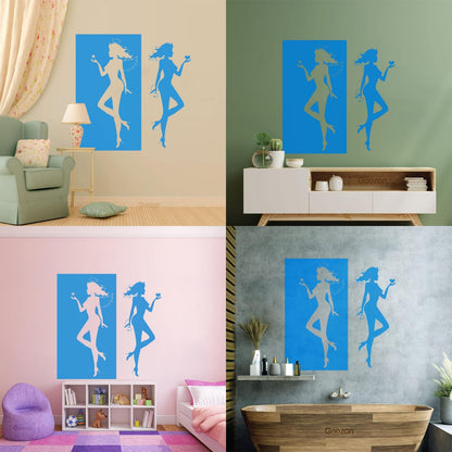 Wall Decals Paster Paper Angel Demon Evil Good Two Entities Are Ative It Won'T Fall Off