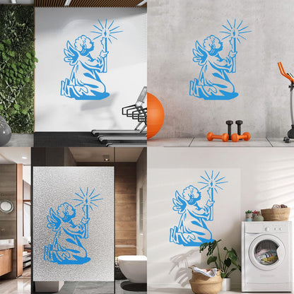 Wall Decals Angel With Wings Christmas Star Light Miraculous Can Modify And Add Information