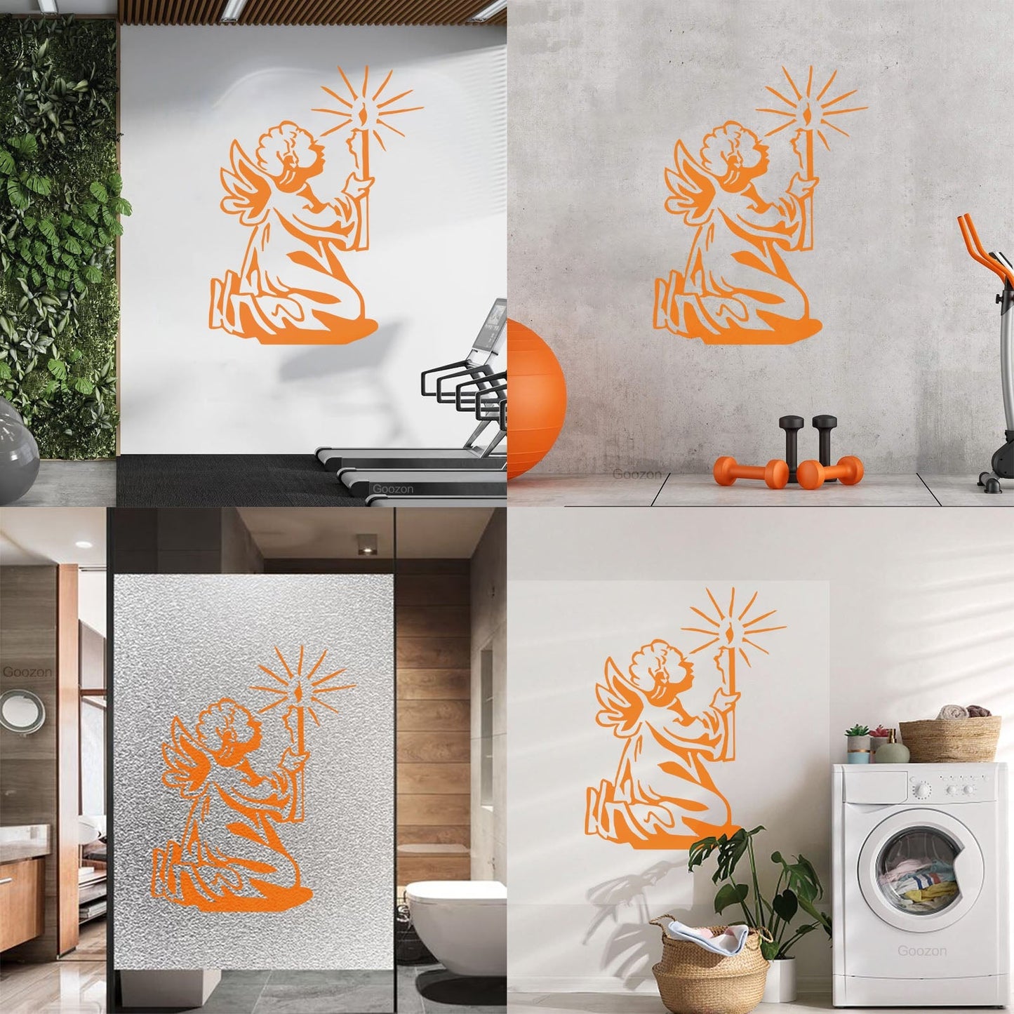 Wall Decals Angel With Wings Christmas Star Light Miraculous Can Modify And Add Information
