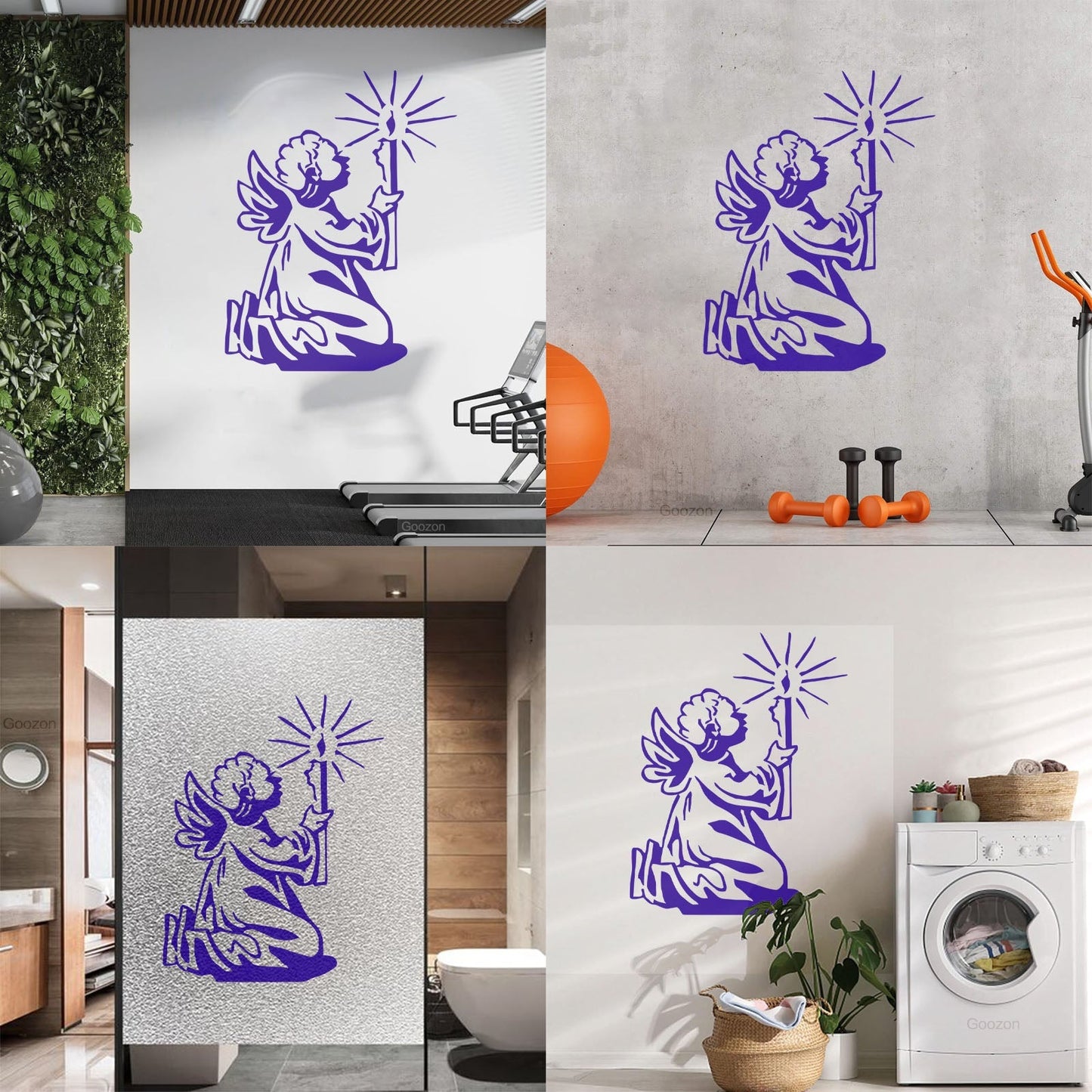 Wall Decals Angel With Wings Christmas Star Light Miraculous Can Modify And Add Information