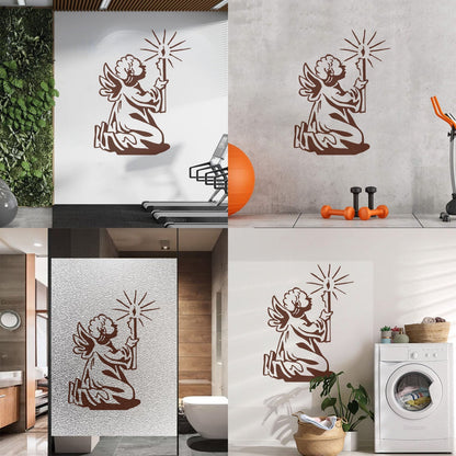 Wall Decals Angel With Wings Christmas Star Light Miraculous Can Modify And Add Information