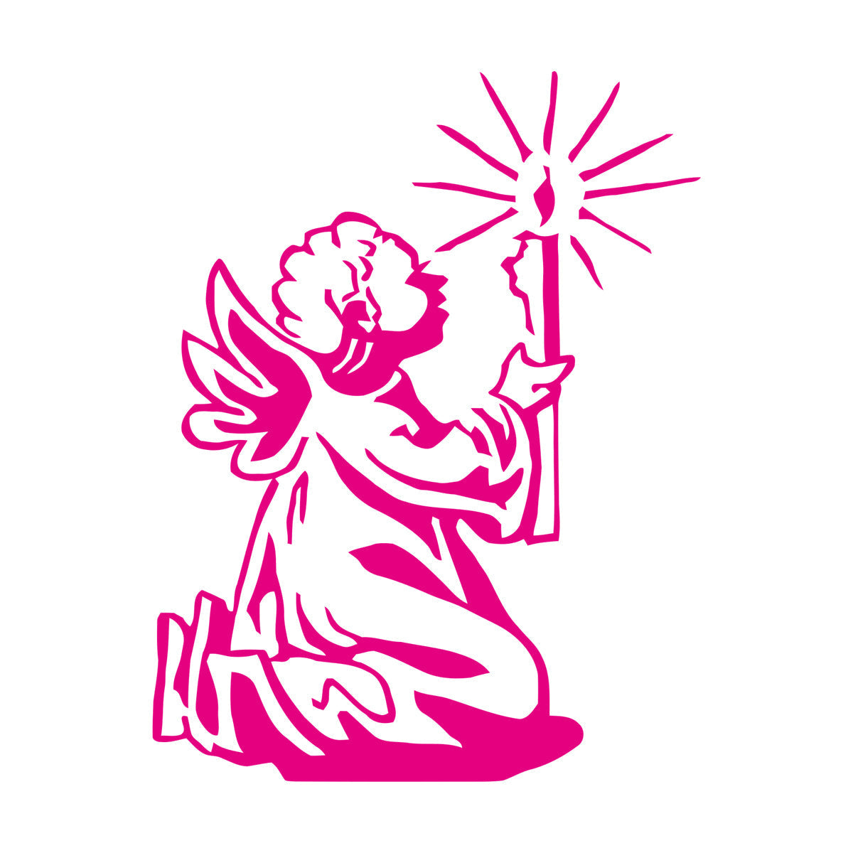 Wall Decals Angel With Wings Christmas Star Light Miraculous Can Modify And Add Information