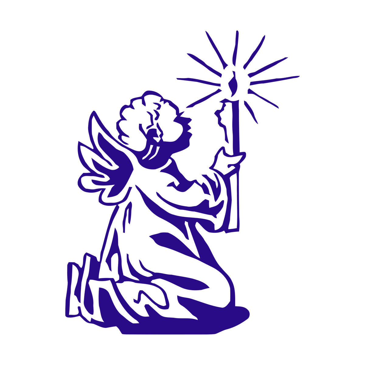 Wall Decals Angel With Wings Christmas Star Light Miraculous Can Modify And Add Information