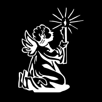 Wall Decals Angel With Wings Christmas Star Light Miraculous Can Modify And Add Information