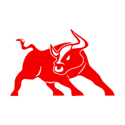 Angry Bull Horns Rodeo Cowboy Ranch Animal Engraving Decals Wall Beautification