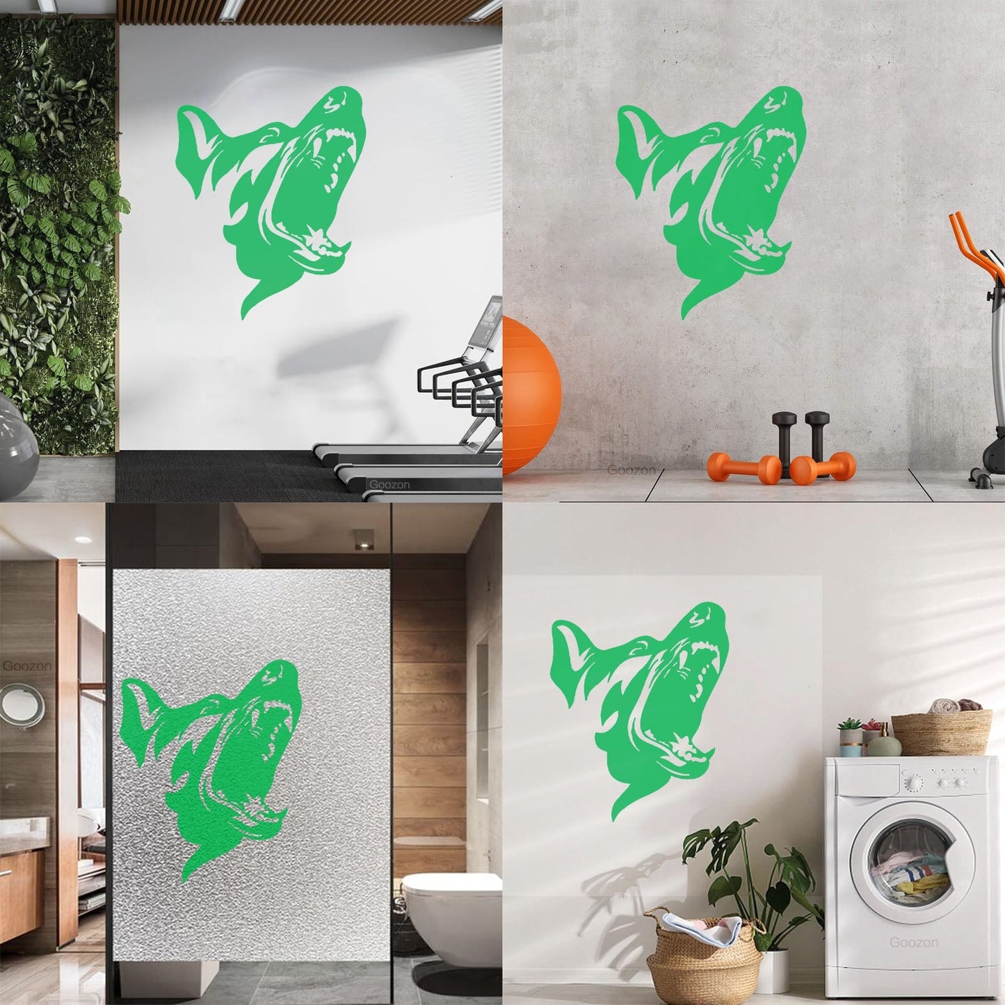 Mural And Wall Vinyl Decal Angry Dog Scary Patrol Animal Security Pet Garage Man Cave Car Body Decoration