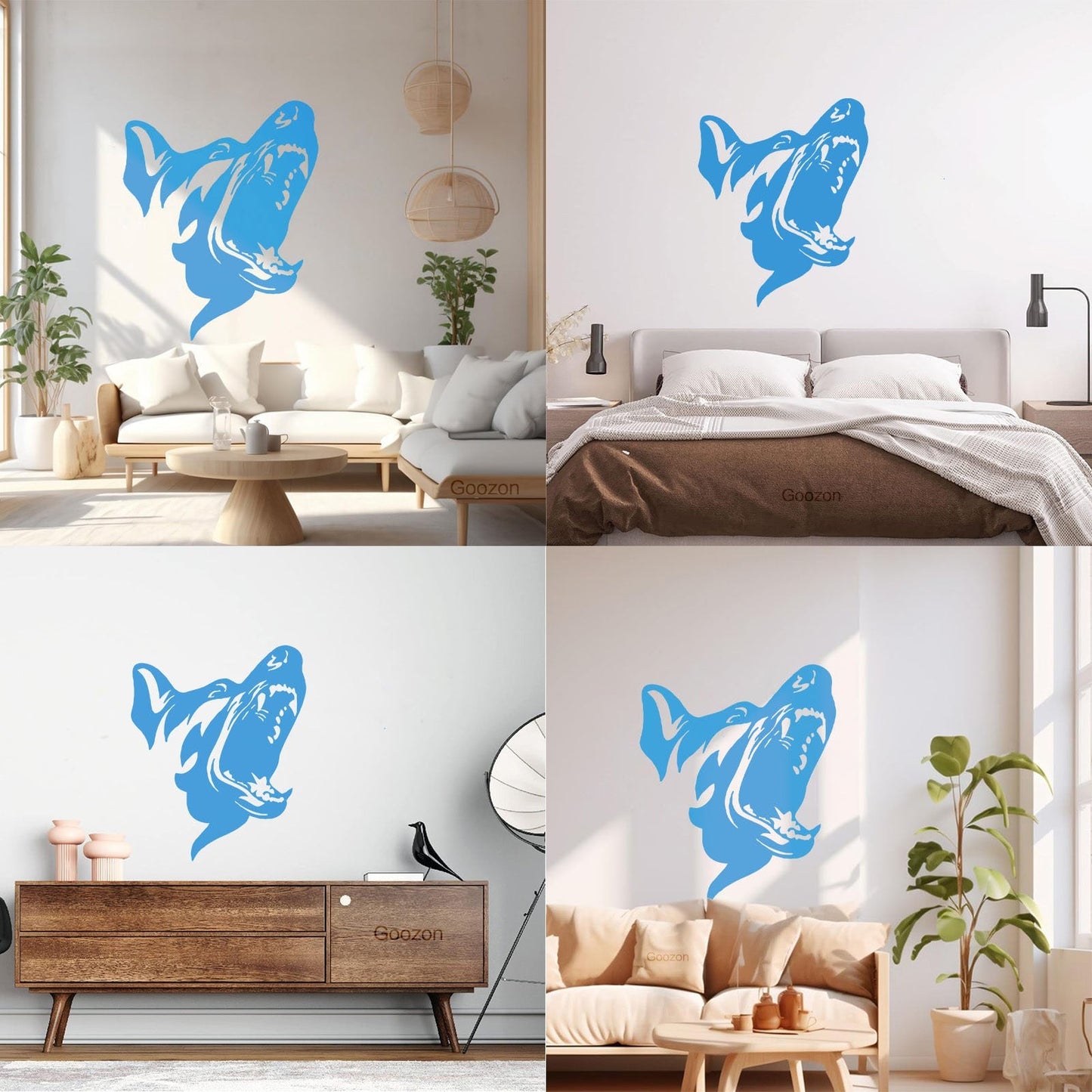 Mural And Wall Vinyl Decal Angry Dog Scary Patrol Animal Security Pet Garage Man Cave Car Body Decoration