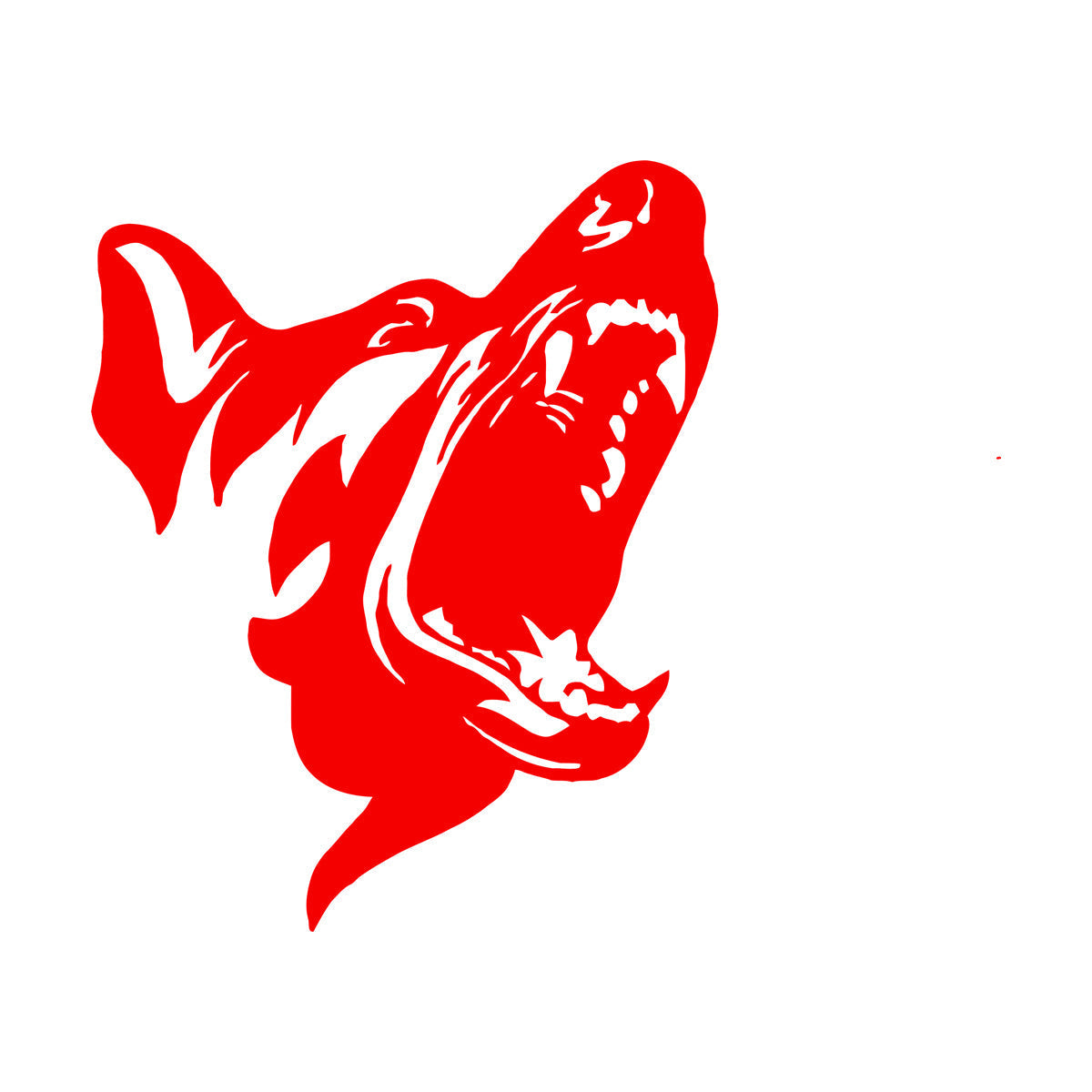 Mural And Wall Vinyl Decal Angry Dog Scary Patrol Animal Security Pet Garage Man Cave Car Body Decoration