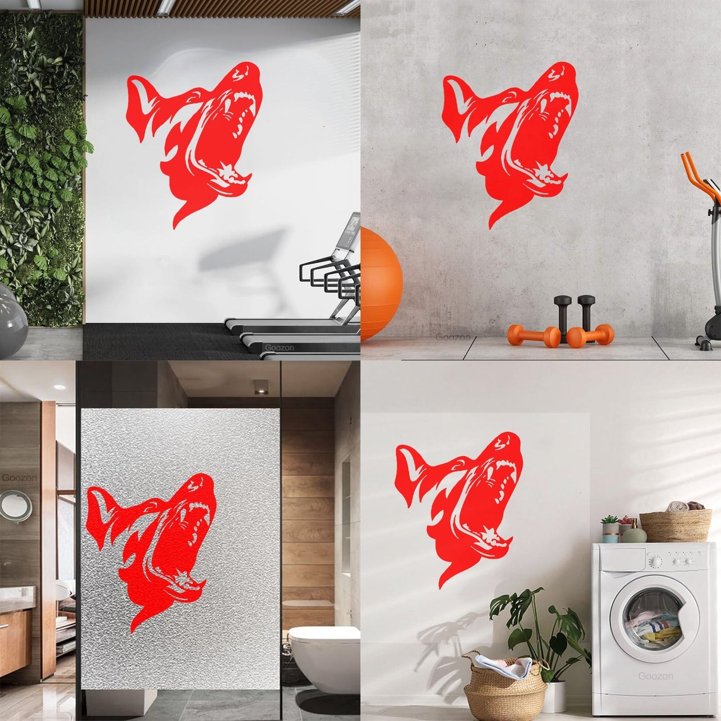 Mural And Wall Vinyl Decal Angry Dog Scary Patrol Animal Security Pet Garage Man Cave Car Body Decoration