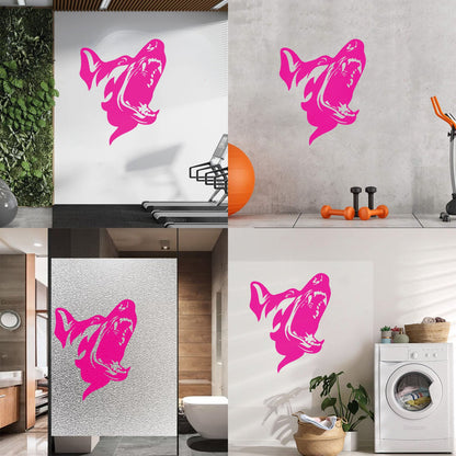 Mural And Wall Vinyl Decal Angry Dog Scary Patrol Animal Security Pet Garage Man Cave Car Body Decoration