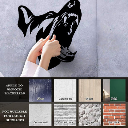 Mural And Wall Vinyl Decal Angry Dog Scary Patrol Animal Security Pet Garage Man Cave Car Body Decoration