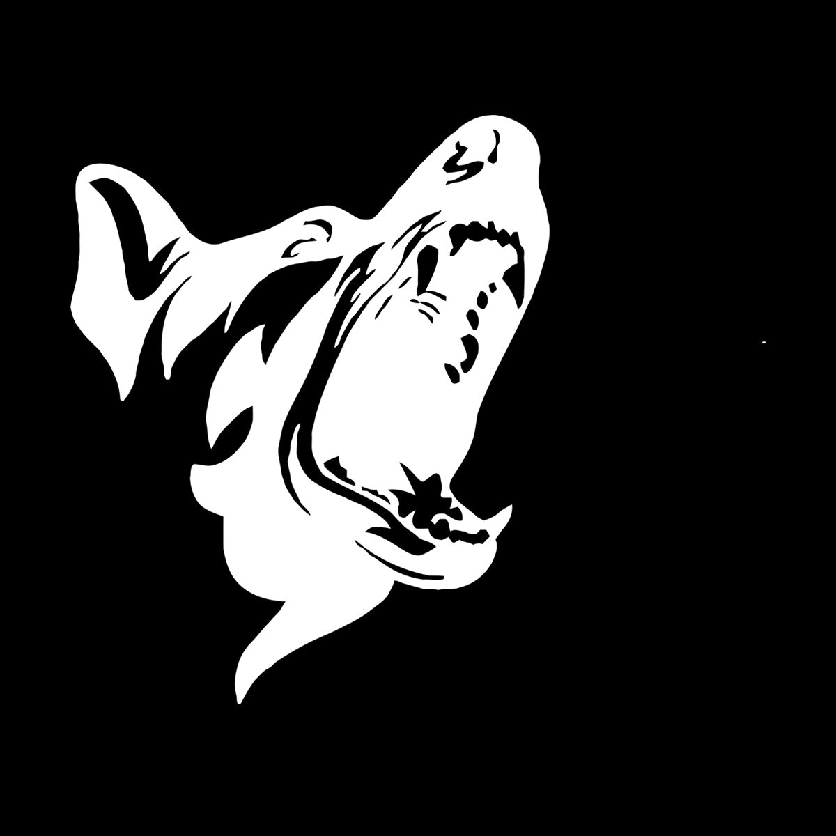 Mural And Wall Vinyl Decal Angry Dog Scary Patrol Animal Security Pet Garage Man Cave Car Body Decoration