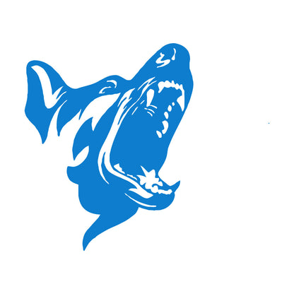 Mural And Wall Vinyl Decal Angry Dog Scary Patrol Animal Security Pet Garage Man Cave Car Body Decoration