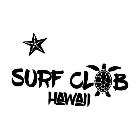 Engraving Decals Logo Labels Surf Club Sea Animal Turtle Personalized Customization