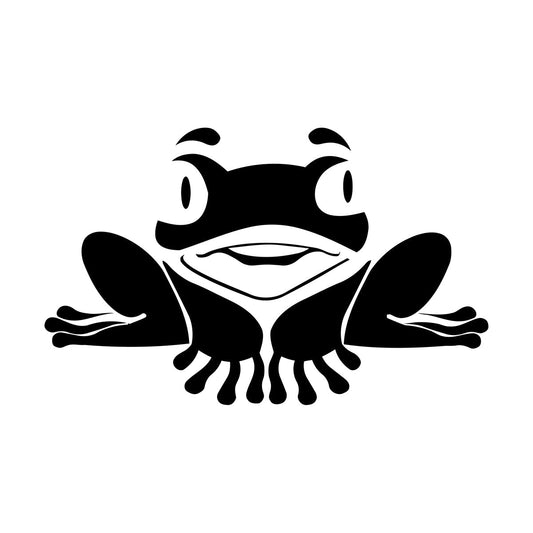 Fine Carving Stickers Frog Office Animal Paws Car Body Decoration