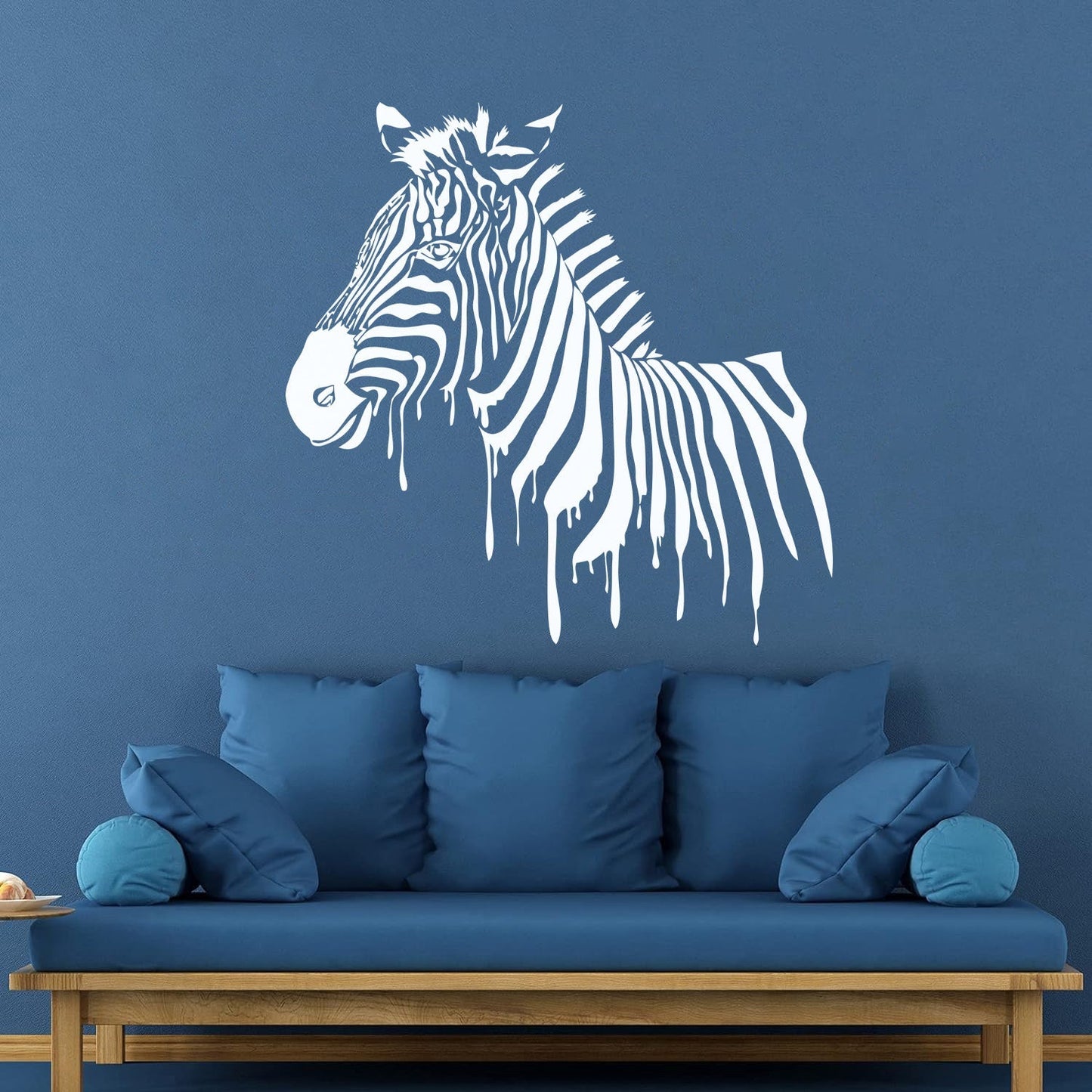 Wall Stickers Full Color Zebra African Animal Rainbow Kids Nursery Cool Exterior Window Decals