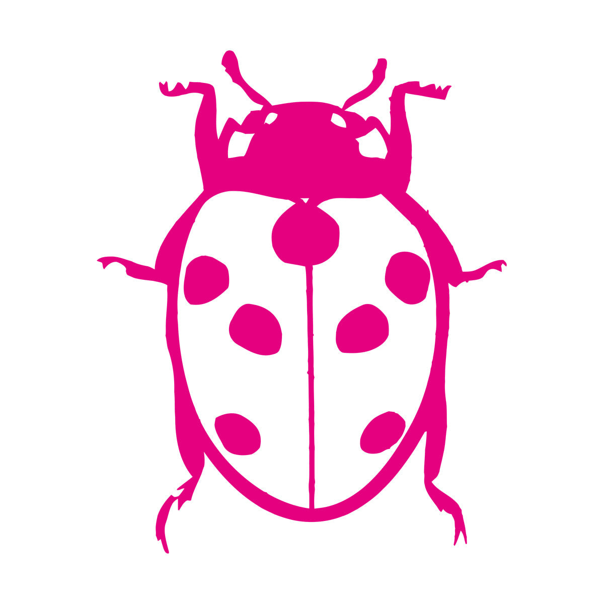 Fine Carving Decals Ladybird Animal Funny Kids Children Glass Stickers