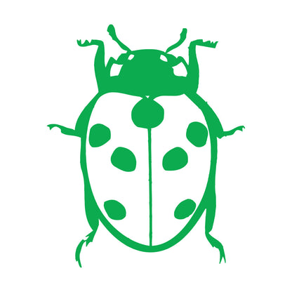Fine Carving Decals Ladybird Animal Funny Kids Children Glass Stickers
