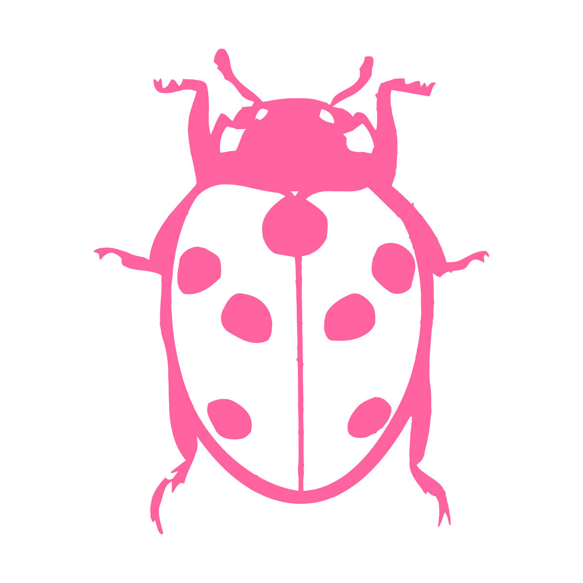 Fine Carving Decals Ladybird Animal Funny Kids Children Glass Stickers