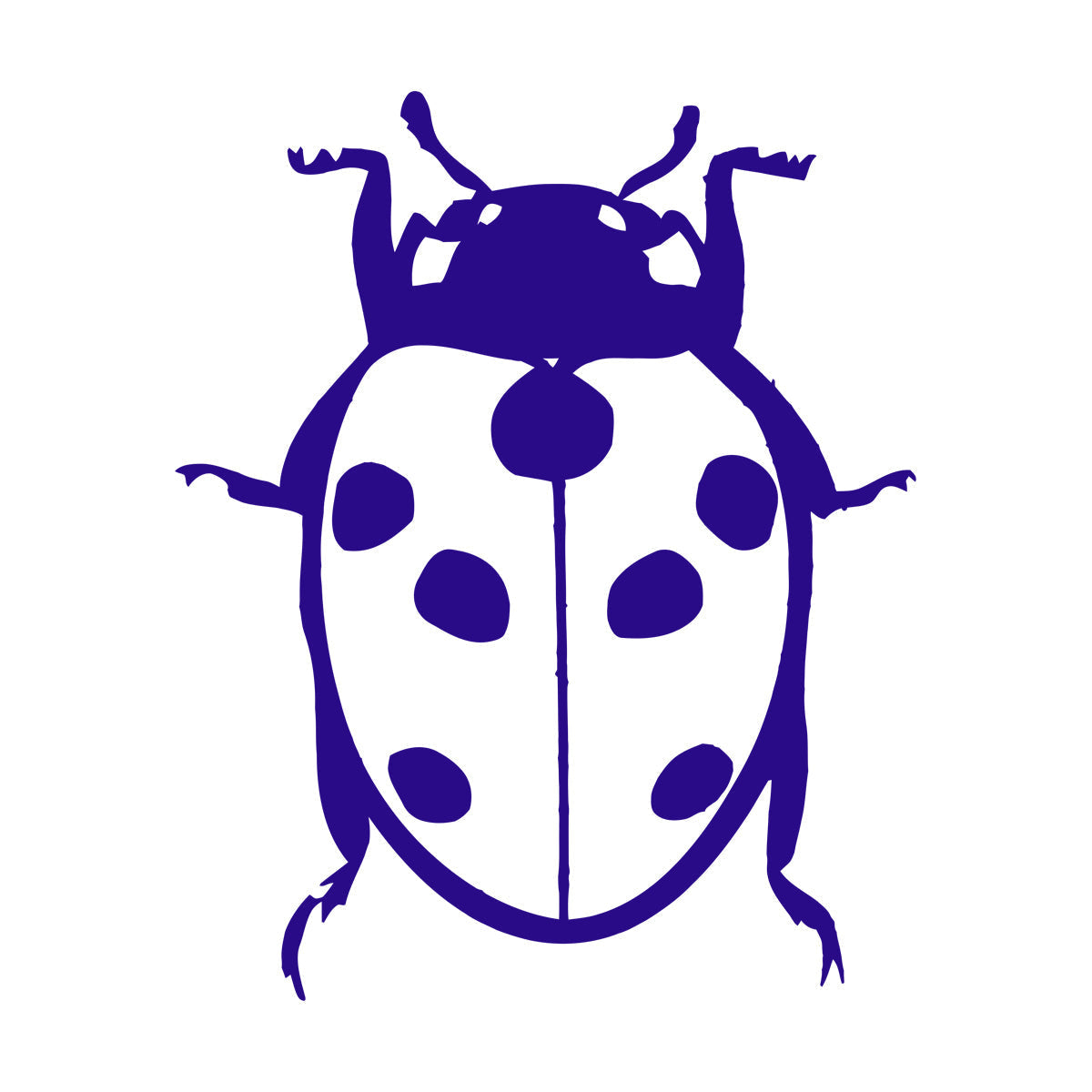 Fine Carving Decals Ladybird Animal Funny Kids Children Glass Stickers