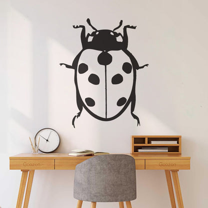 Fine Carving Decals Ladybird Animal Funny Kids Children Glass Stickers