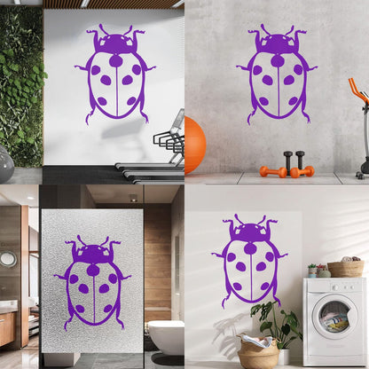 Fine Carving Decals Ladybird Animal Funny Kids Children Glass Stickers