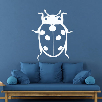 Fine Carving Decals Ladybird Animal Funny Kids Children Glass Stickers