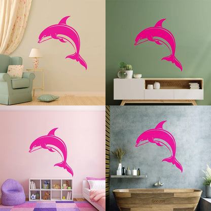 Dolphin Kind Sea Animal Aquarium Lettering Stickers Do Not Damage The Wall Surface