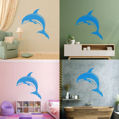 Dolphin Kind Sea Animal Aquarium Lettering Stickers Do Not Damage The Wall Surface
