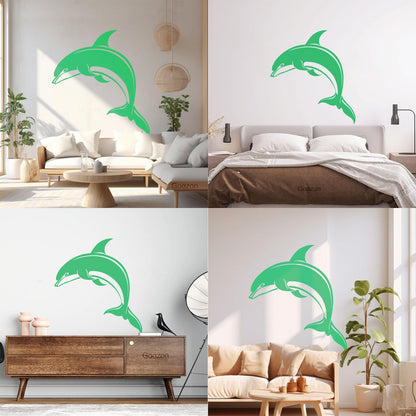 Dolphin Kind Sea Animal Aquarium Lettering Stickers Do Not Damage The Wall Surface