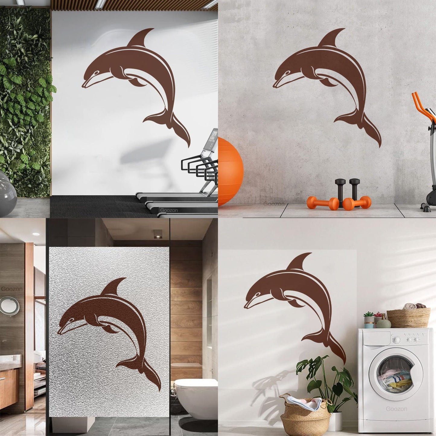 Dolphin Kind Sea Animal Aquarium Lettering Stickers Do Not Damage The Wall Surface