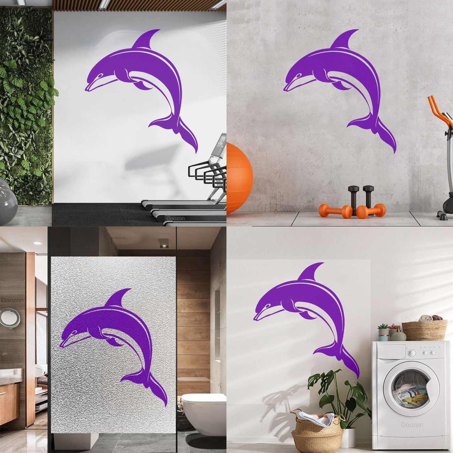 Dolphin Kind Sea Animal Aquarium Lettering Stickers Do Not Damage The Wall Surface