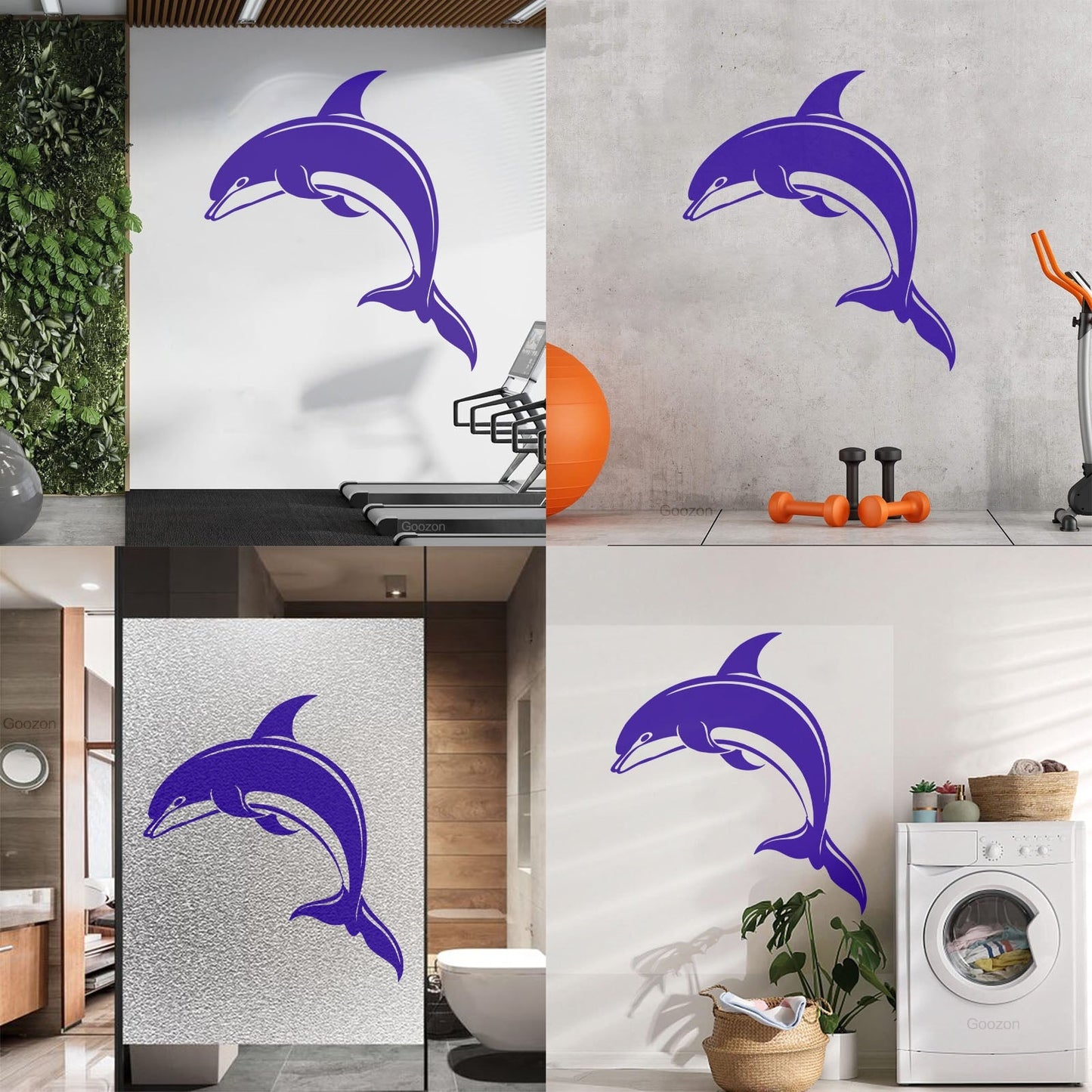 Dolphin Kind Sea Animal Aquarium Lettering Stickers Do Not Damage The Wall Surface