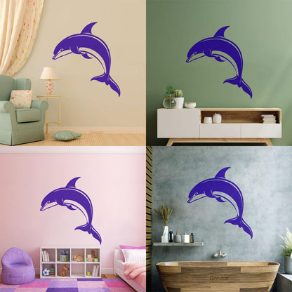 Dolphin Kind Sea Animal Aquarium Lettering Stickers Do Not Damage The Wall Surface